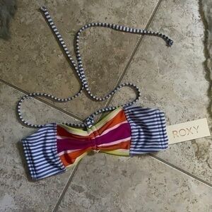 ROXY || NWT Bandeau Bikini Top {Blue, White, Pink, Yellow, and Orange}